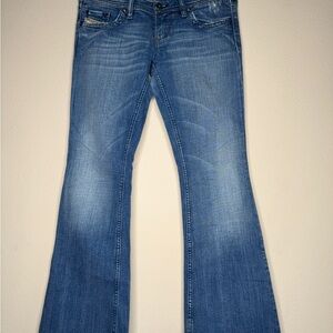 Diesel Blue Flare Wide Leg Jeans